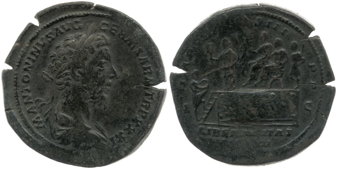 аверс RIC III Marcus Aurelius 1209