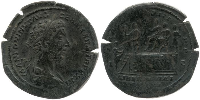 реверс RIC III Marcus Aurelius 1209