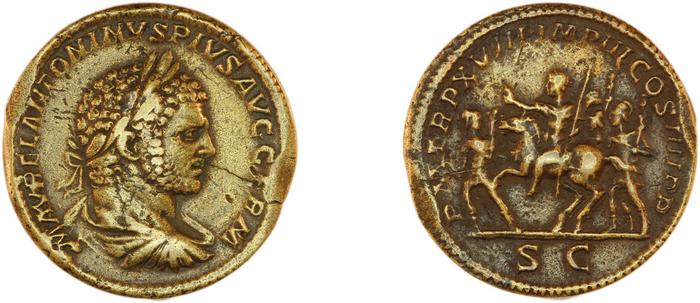 RIC IV Caracalla 546, реверс, bm