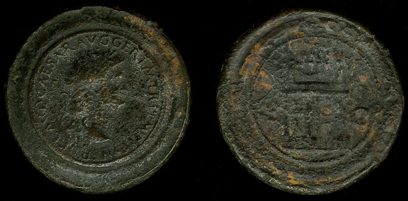 RIC I (second edition) Nero 432, аверс, bm