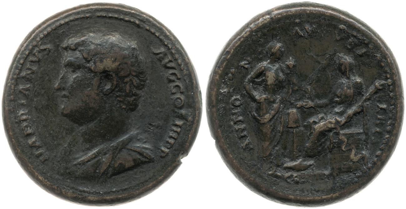 аверс RIC II, Part 3 (second edition) Hadrian 2872