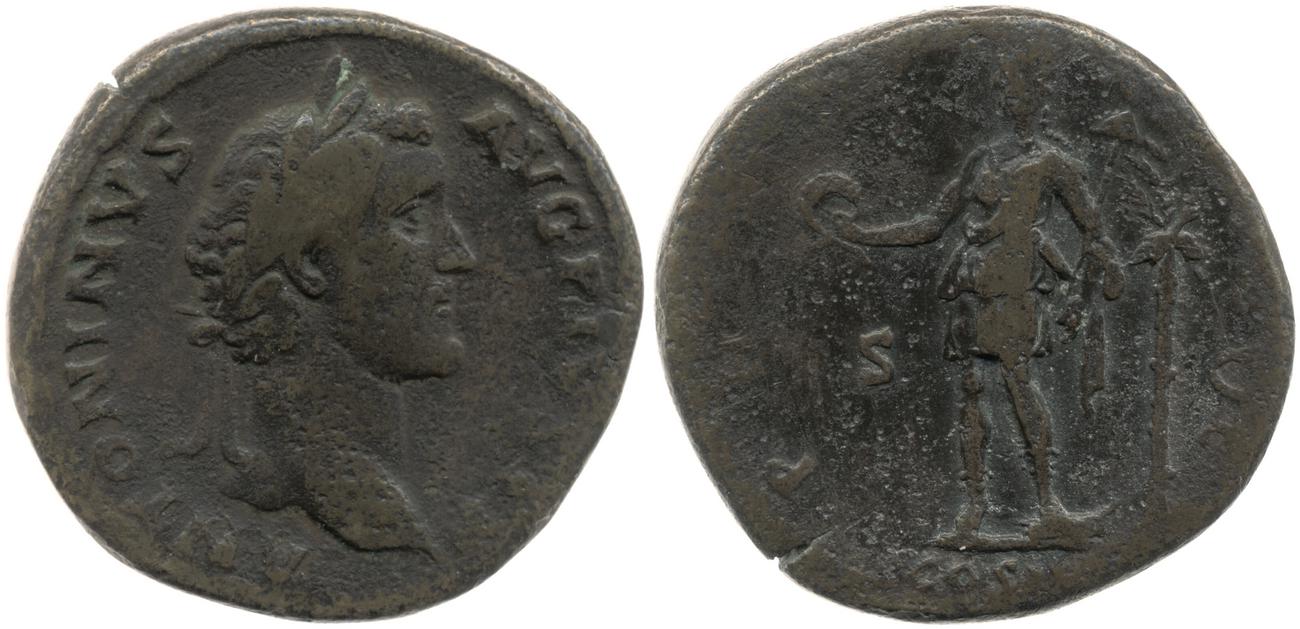 RIC III Antoninus Pius 587, аверс, bm