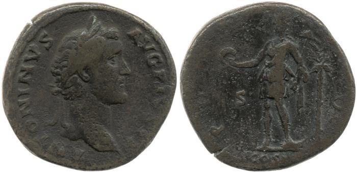 RIC III Antoninus Pius 587, реверс, bm