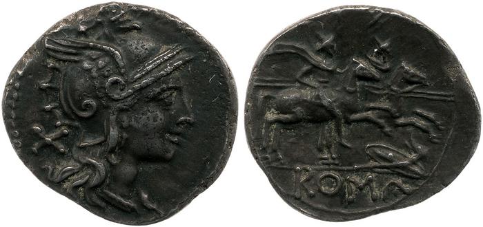 RRC 128/1, reverse, bm