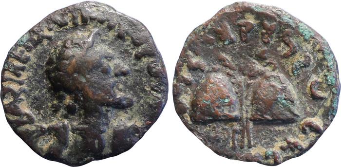 Bactrian and Indo-Greek Coinage Antialcidas 22.1, bm