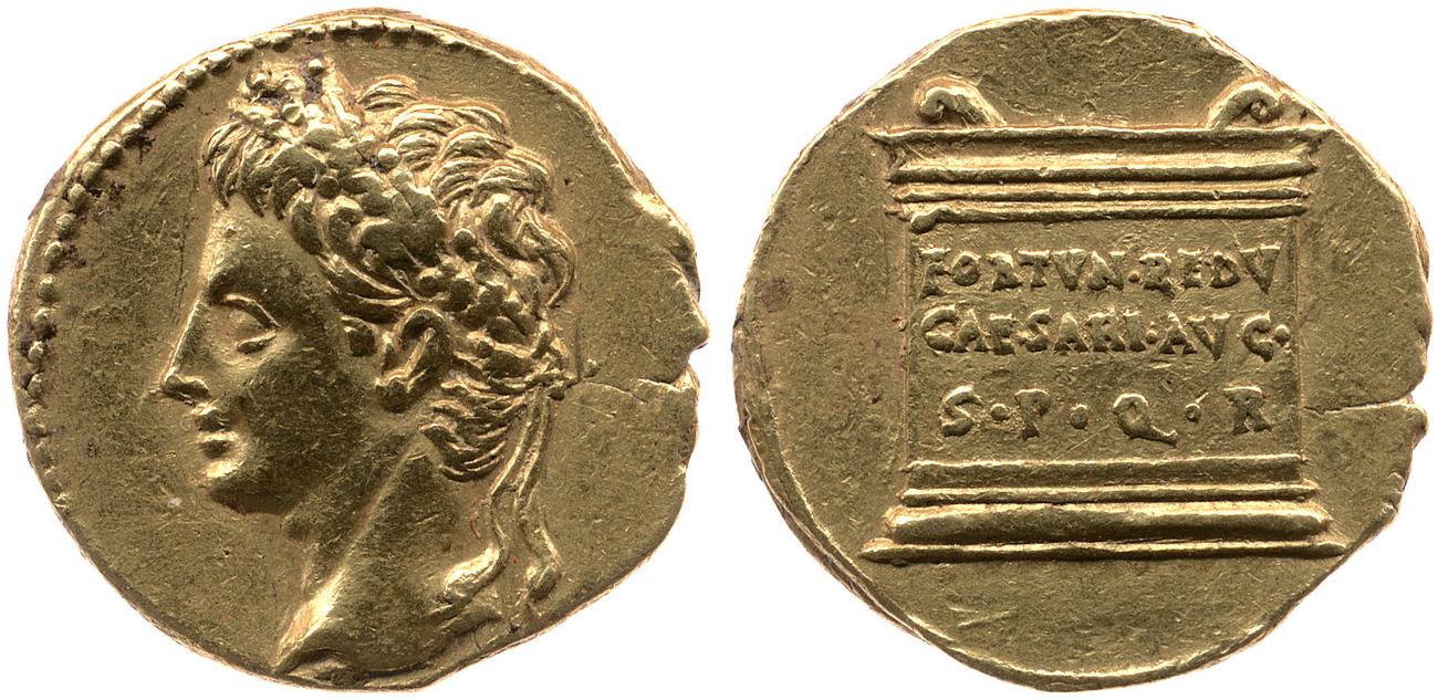 аверс RIC I (second edition) Augustus 55