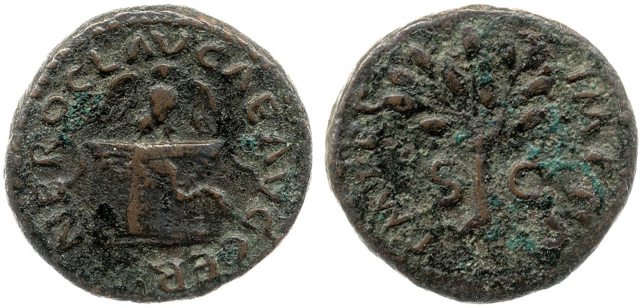 RIC I (second edition) Nero 319, аверс, bm