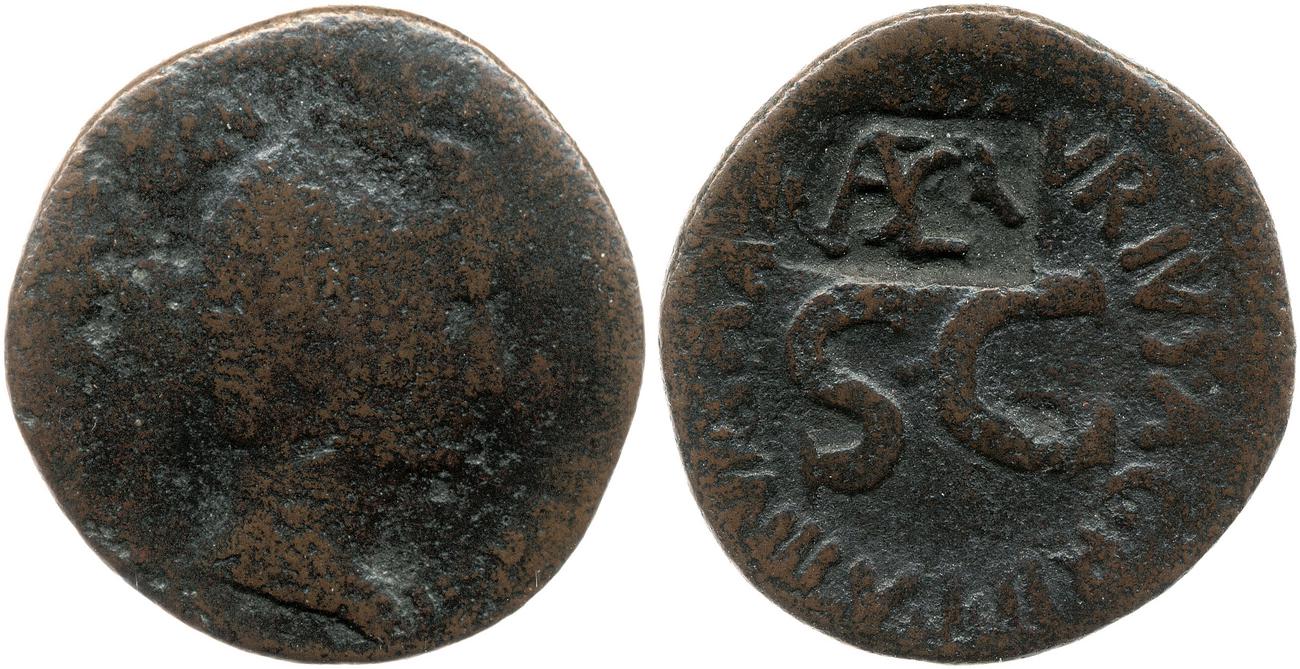 RIC I (second edition) Augustus 427, аверс, bm