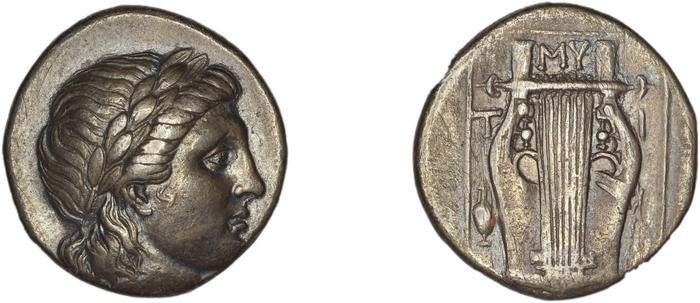 Mytilene Babelon 1910 2243-50, реверс, bm