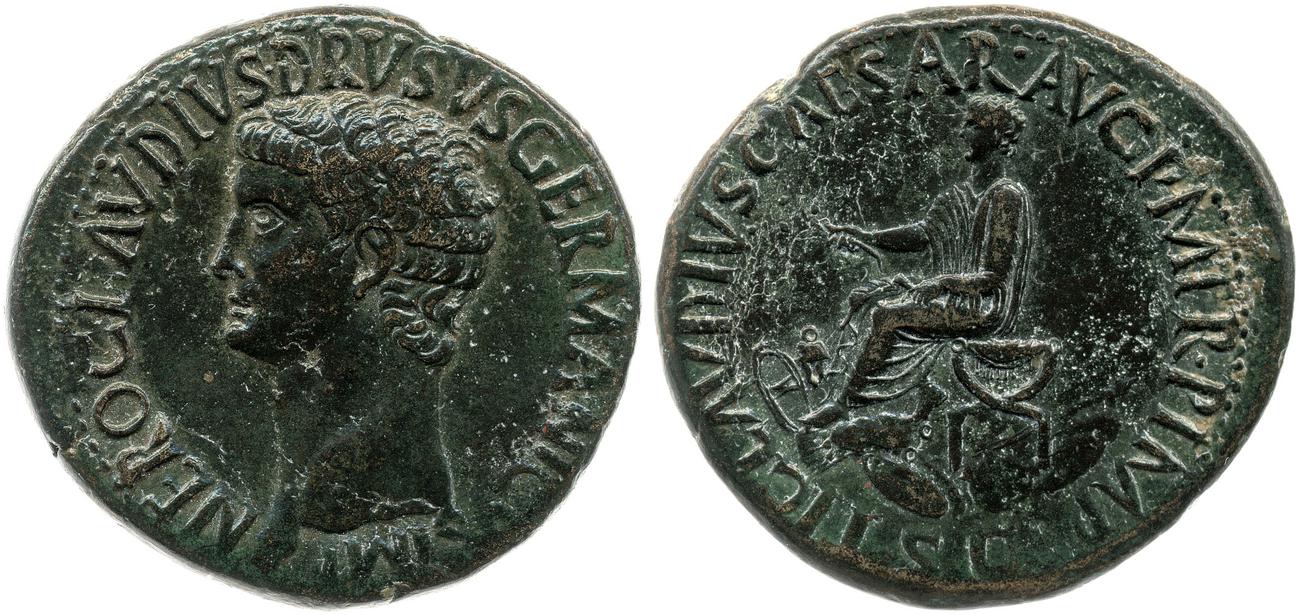 RIC I (second edition) Claudius 93, аверс, bm