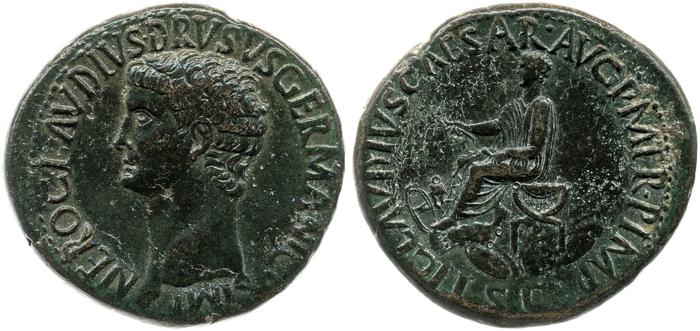 RIC I (second edition) Claudius 93, реверс, bm