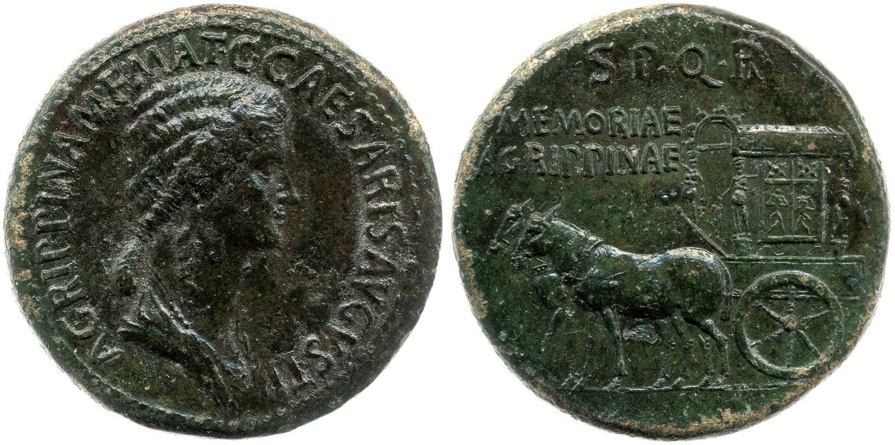 RIC I (second edition) Gaius/Caligula 55, аверс, bm