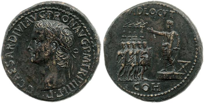 RIC I (second edition) Gaius/Caligula 48, реверс, bm