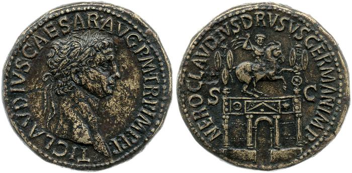 RIC I (second edition) Claudius 114, реверс, bm