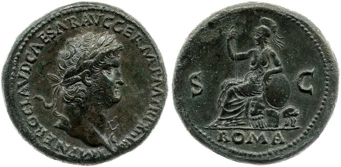 RIC I (second edition) Nero 356, реверс, bm