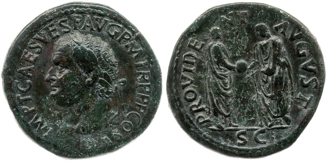 RIC II, Part 1 (second edition) Titus 162, аверс, bm