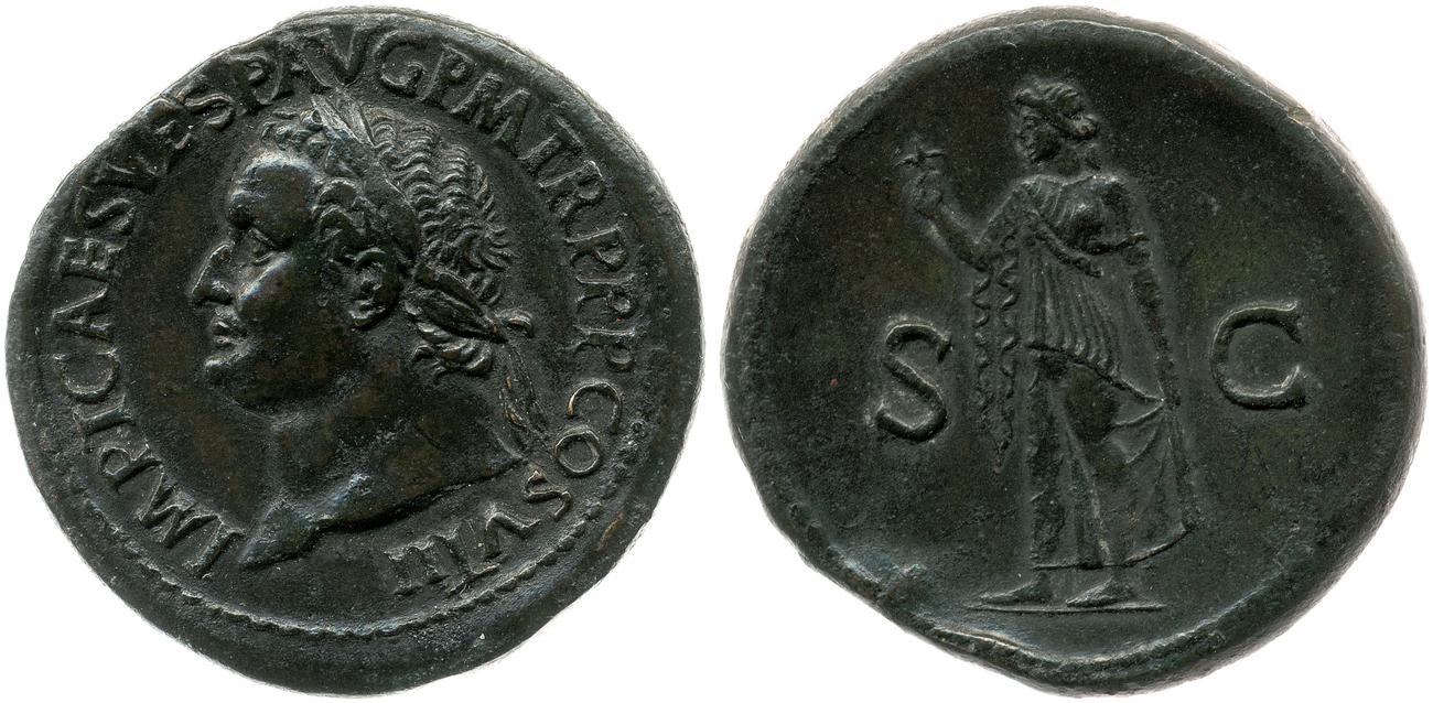 RIC II, Part 1 (second edition) Titus 170, аверс, bm