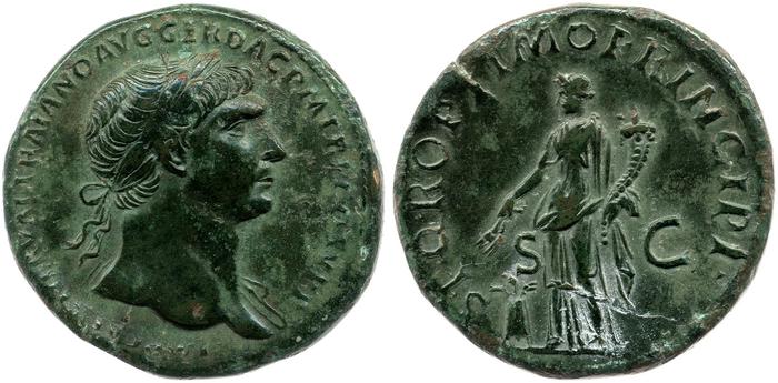 RIC II Trajan 492, реверс, bm