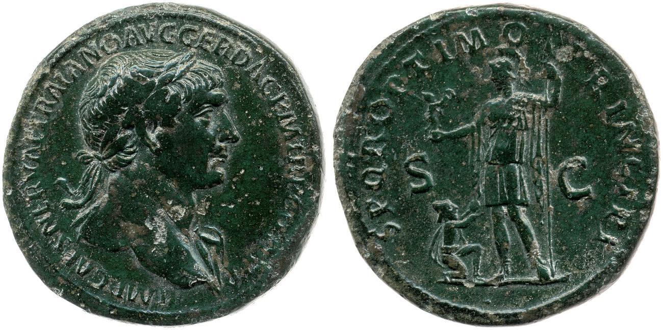 RIC II Trajan 486, аверс, bm