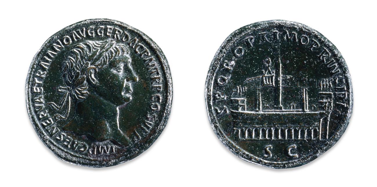 RIC II Trajan 571, аверс, bm