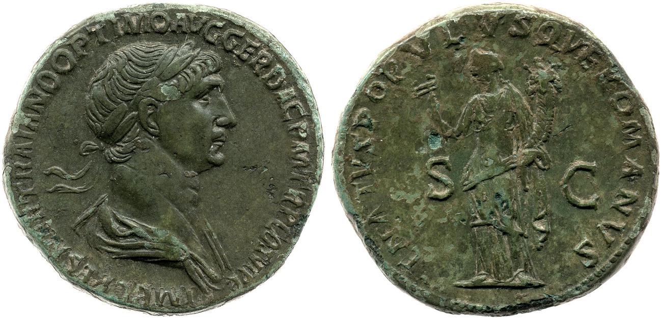 RIC II Trajan 672, аверс, bm