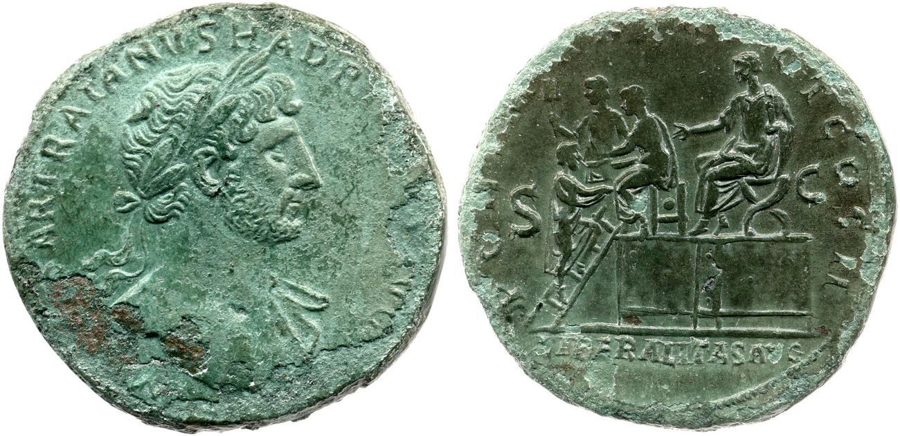 аверс RIC II, Part 3 (second edition) Hadrian 163