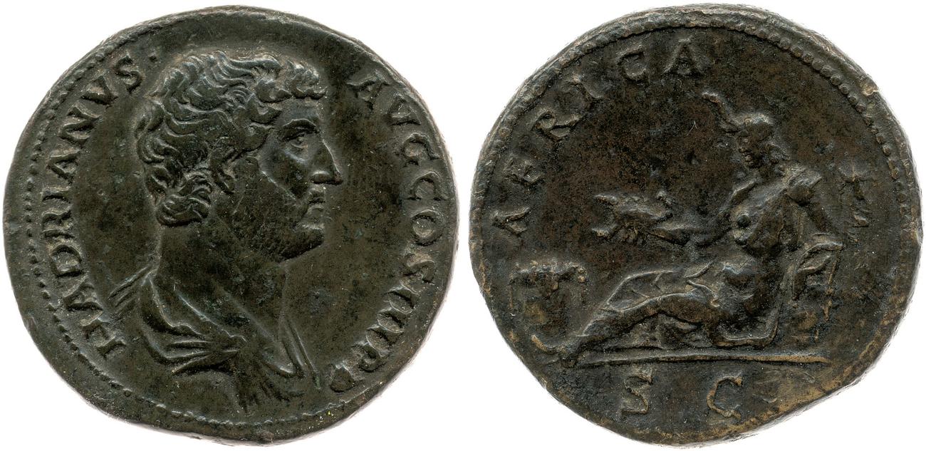 аверс RIC II, Part 3 (second edition) Hadrian 1610