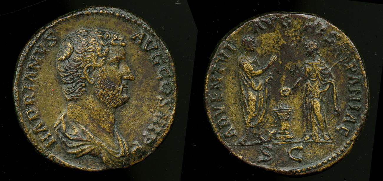 аверс RIC II, Part 3 (second edition) Hadrian 1755