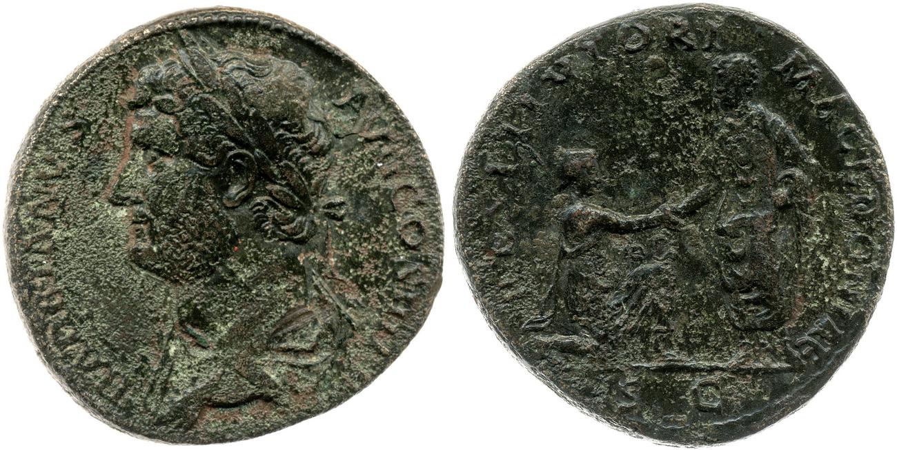аверс RIC II, Part 3 (second edition) Hadrian 1885