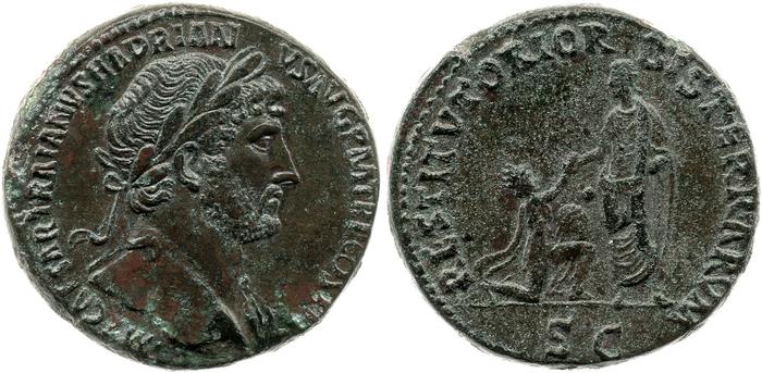 RIC II, Part 3 (second edition) Hadrian 450, реверс, bm