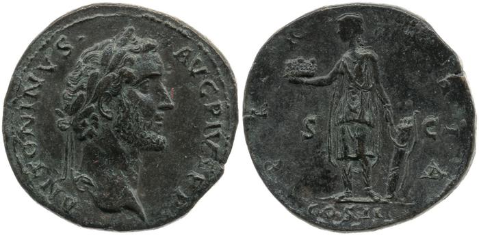 реверс RIC III Antoninus Pius 586