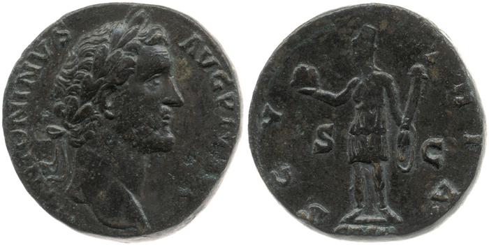 реверс RIC III Antoninus Pius 588