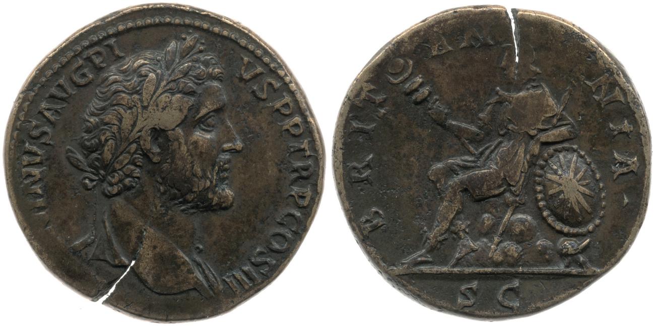 RIC III Antoninus Pius 742, аверс, bm