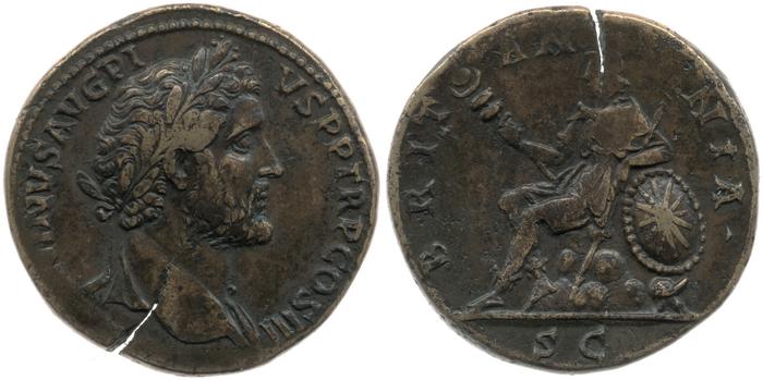 RIC III Antoninus Pius 742, реверс, bm