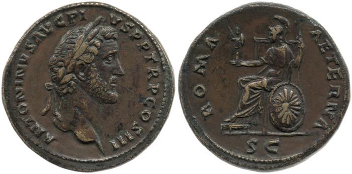 RIC III Antoninus Pius 621, реверс, bm