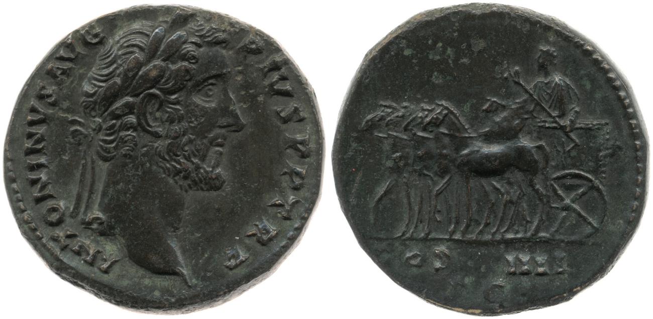 RIC III Antoninus Pius 767A, аверс, bm