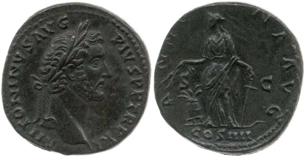 RIC III Antoninus Pius 840, аверс, bm