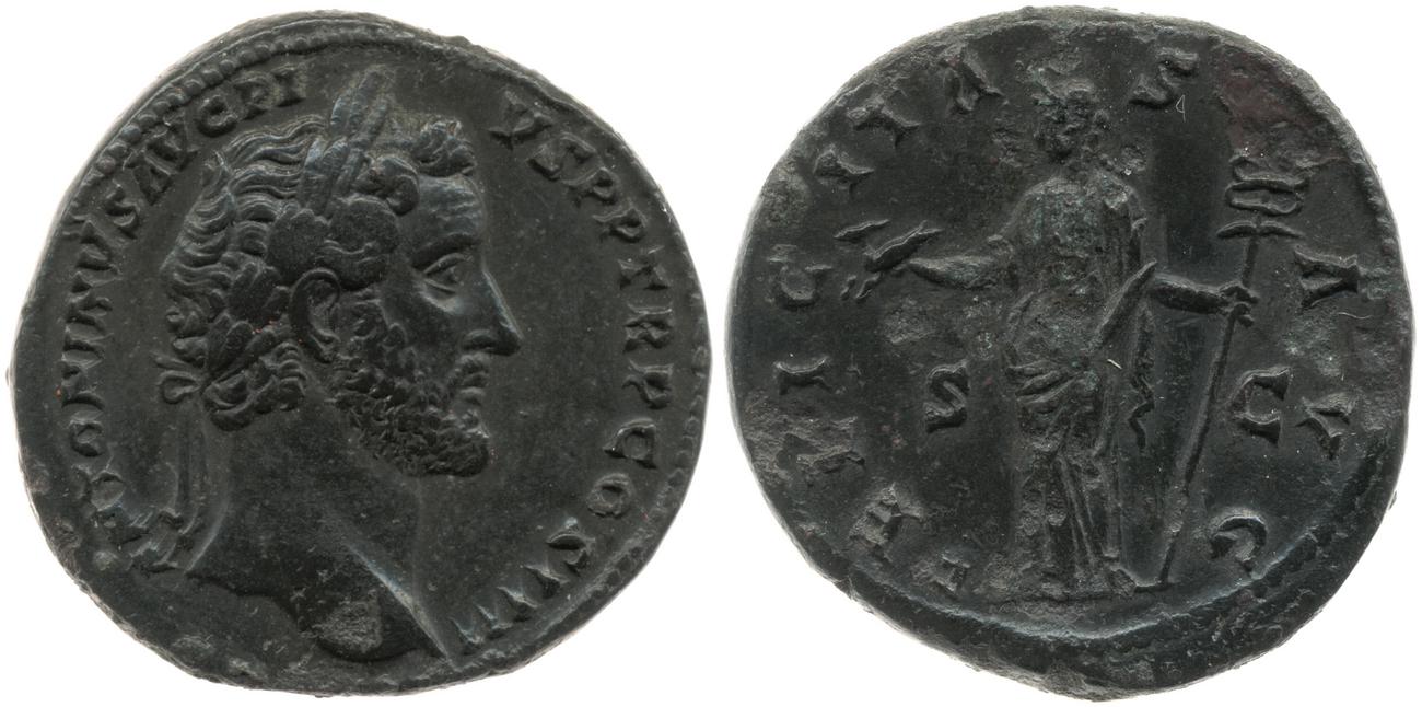 RIC III Antoninus Pius 770, аверс, bm