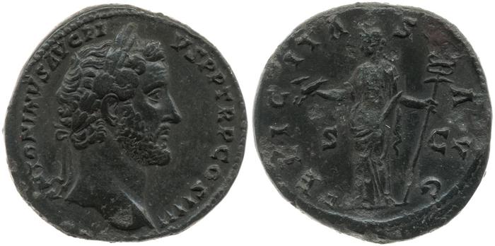 RIC III Antoninus Pius 770, реверс, bm