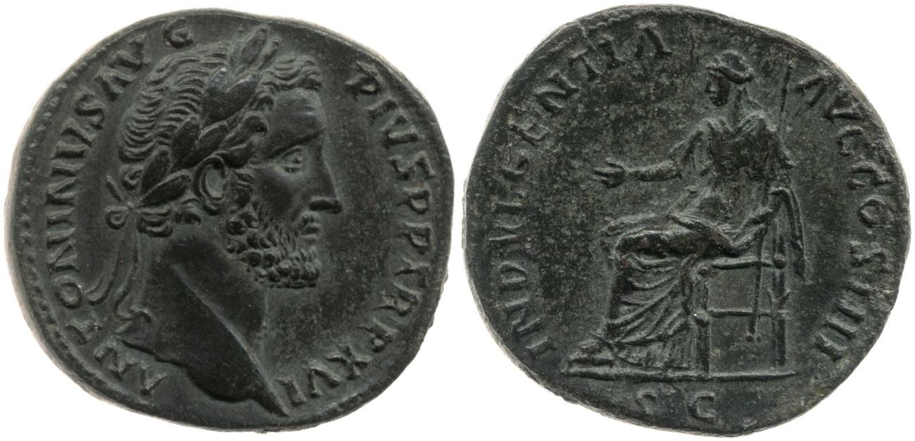 RIC III Antoninus Pius 904, аверс, bm
