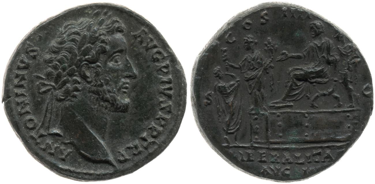 RIC III Antoninus Pius 774, аверс, bm
