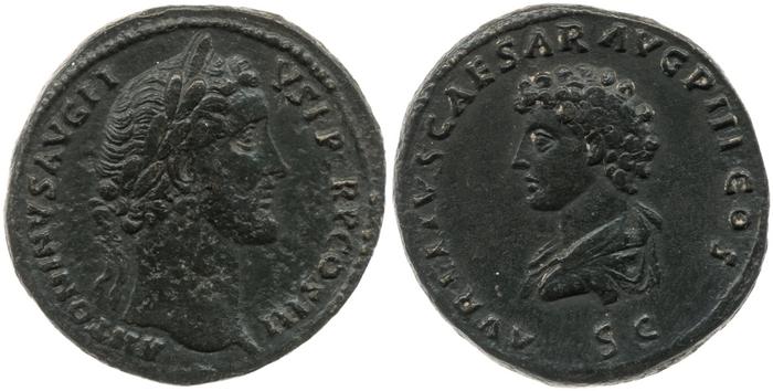 RIC III Antoninus Pius 1215, реверс, bm