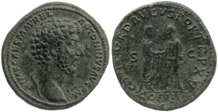 RIC III Marcus Aurelius 795, реверс, bm