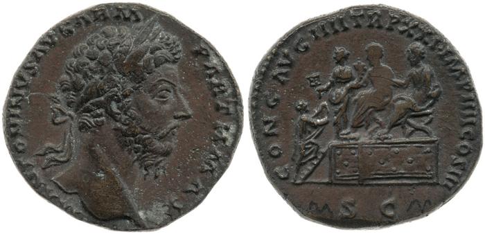 реверс RIC III Marcus Aurelius 946