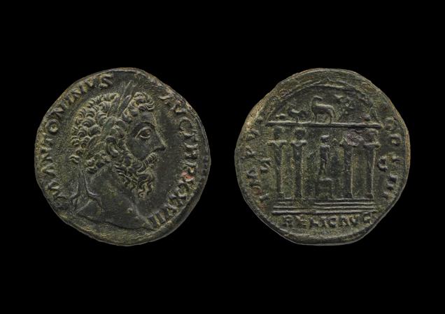 RIC III Marcus Aurelius 1075, реверс, bm