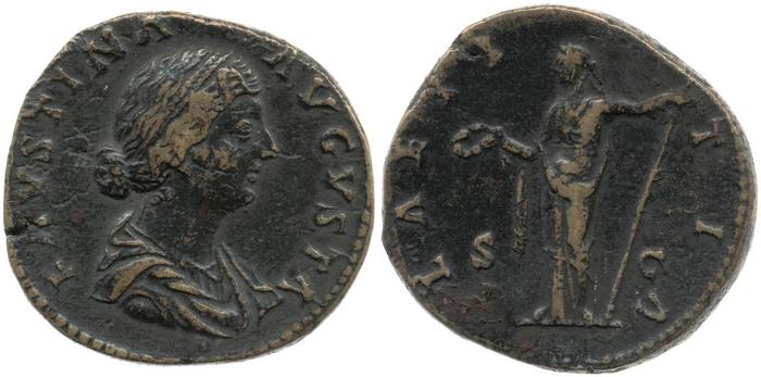 реверс RIC III Marcus Aurelius 1654