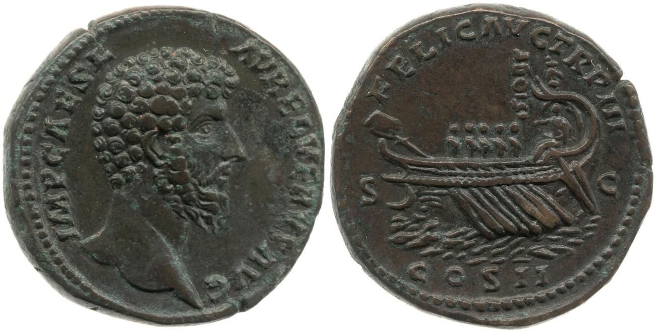 RIC III Marcus Aurelius 1326, аверс, bm