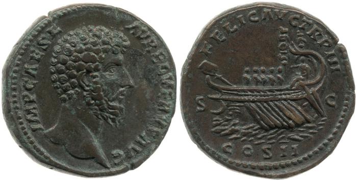 RIC III Marcus Aurelius 1326, реверс, bm