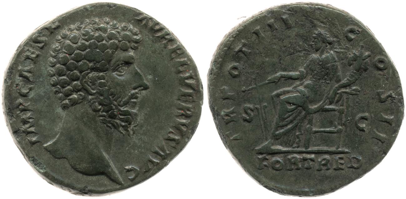RIC III Marcus Aurelius 1345, аверс, bm