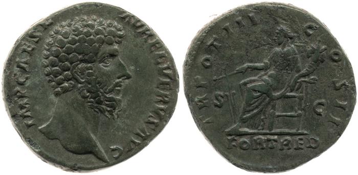 RIC III Marcus Aurelius 1345, реверс, bm